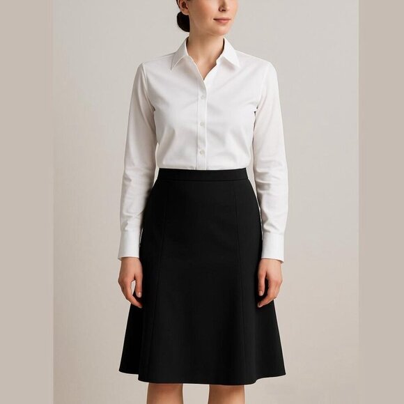 Women's  Size Medium Fit - Flared Black Formal Dress Skirt - Picture 1 of 7